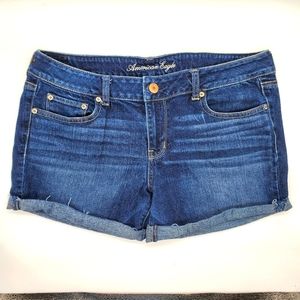 American Eagle Women's Size 16 Jean Shorts Cut Off Stretch